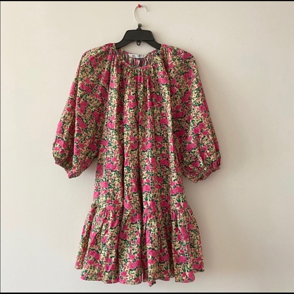 Zara puff shoulder print dress - Picture 12 of 12